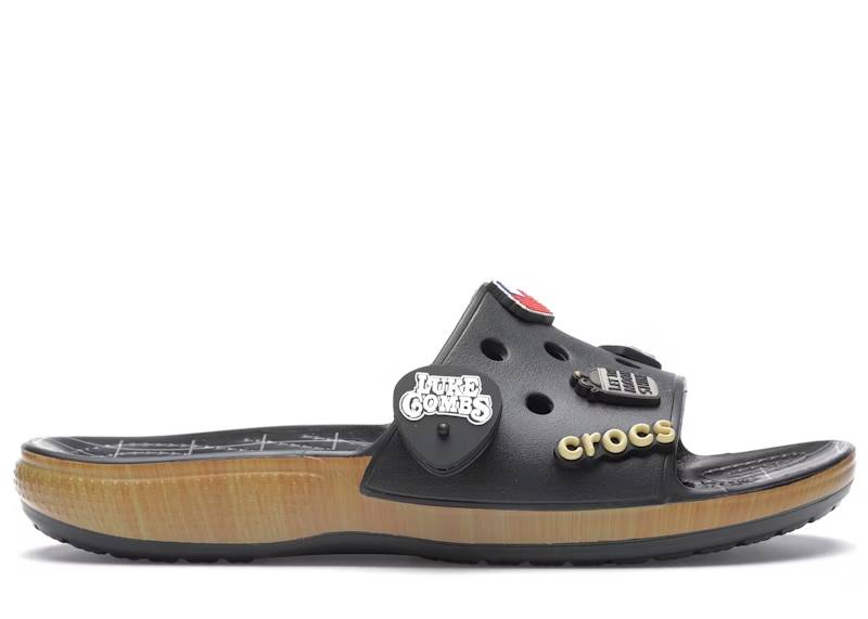 crocs classic bootlegger slide luke combs black – Crocs Sandals Collection for Comfort and Style