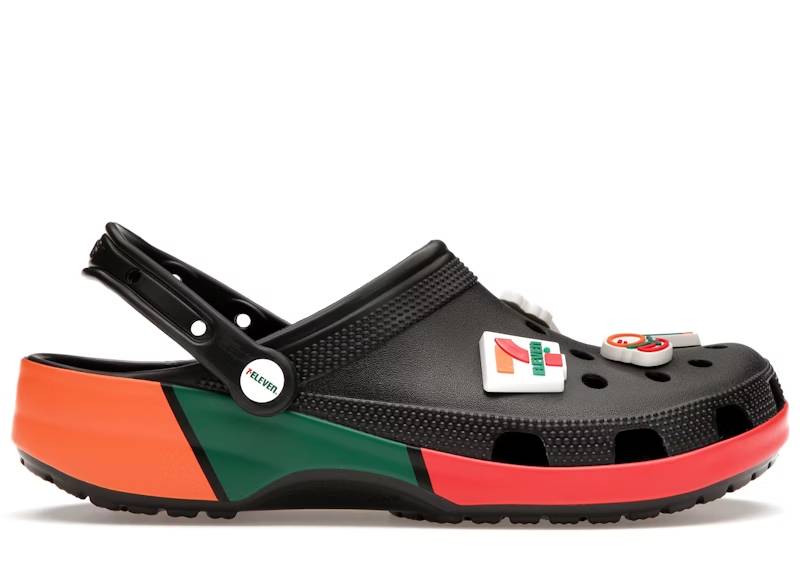 crocs classic clog 7-eleven black – Crocs Sandals Collection for Comfort and Style