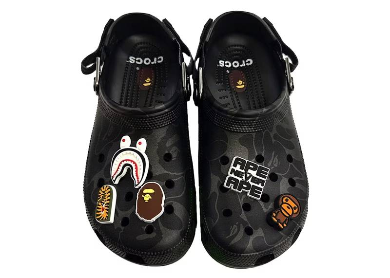 crocs classic clog a bathing ape abc camo black friends amp family – Crocs Sandals Collection for Comfort and Style