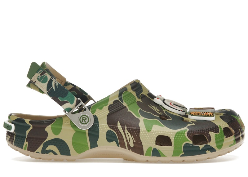 crocs classic clog a bathing ape abc camo green – Crocs Sandals Collection for Comfort and Style