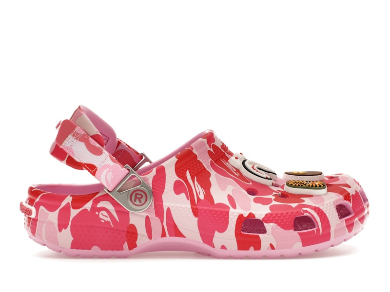 crocs classic clog a bathing ape abc camo pink kids – Crocs Sandals Collection for Comfort and Style