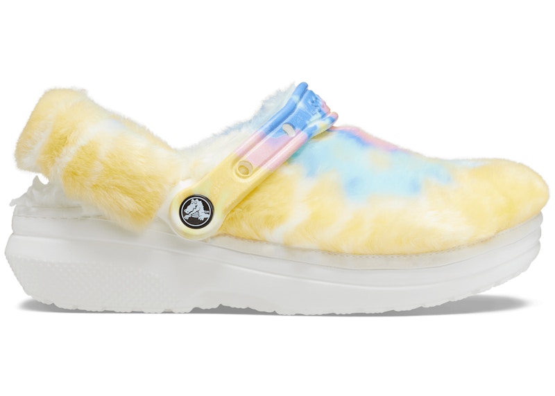 crocs classic clog fur sure yellow tie dye – Crocs Sandals Collection for Comfort and Style