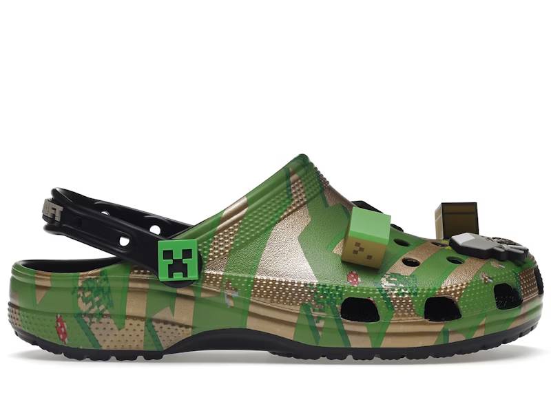 crocs classic clog minecraft grass block – Crocs Sandals Collection for Comfort and Style
