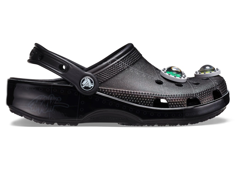 crocs classic clog ron english area 54 black – Crocs Sandals Collection for Comfort and Style