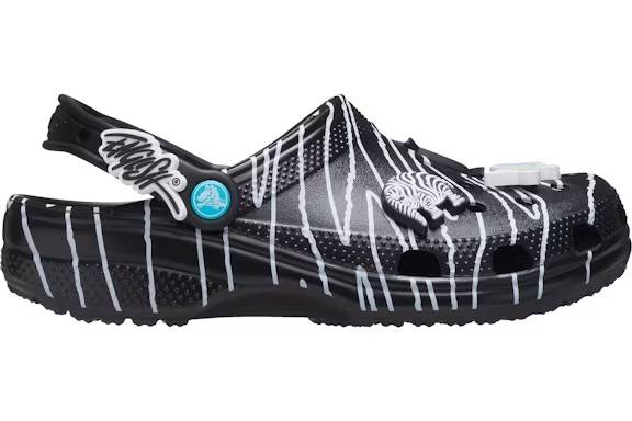 crocs classic clog ron english party animals zebra black – Crocs Sandals Collection for Comfort and Style