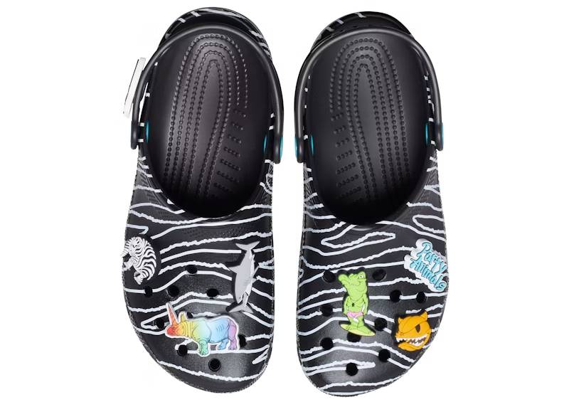 crocs classic clog ron english party animals zebra black – Crocs Sandals Collection for Comfort and Style