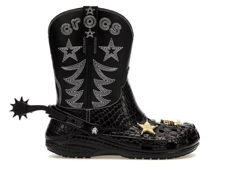 crocs classic cowboy boot black – Crocs Sandals Collection for Comfort and Style