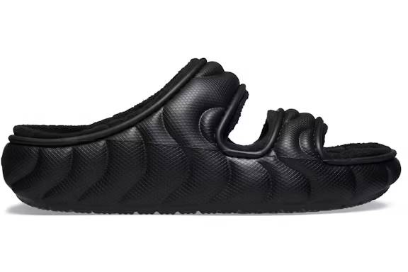 crocs classic cozzzy overpuff sandal black – Crocs Sandals Collection for Comfort and Style