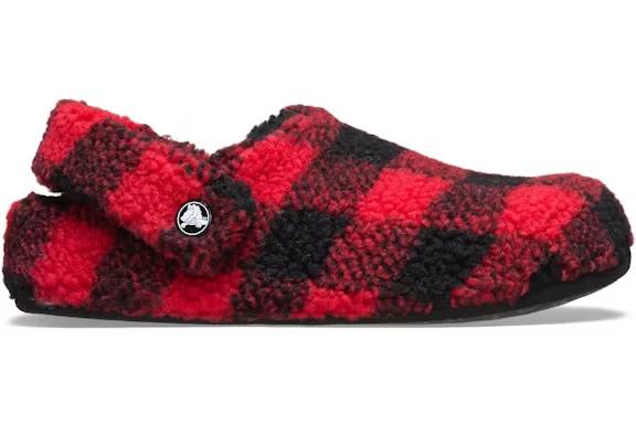 crocs classic cozzzy slipper buffalo check red – Crocs Sandals Collection for Comfort and Style