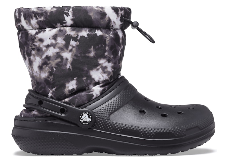 crocs classic lined neo puff boot tie dye black – Crocs Sandals Collection for Comfort and Style