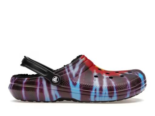 crocs classic tie-dye lined clog multi black – Crocs Sandals Collection for Comfort and Style