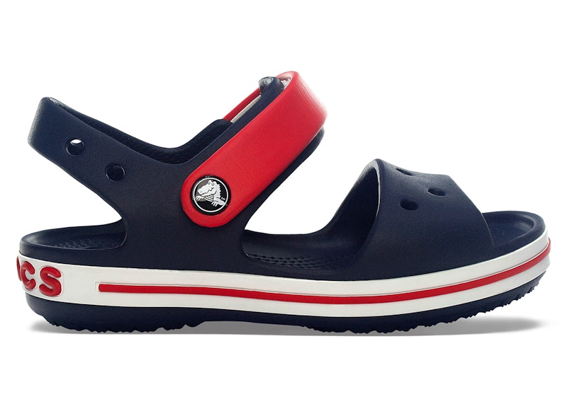 crocs crocband sandal navy red kids – Crocs Sandals Collection for Comfort and Style
