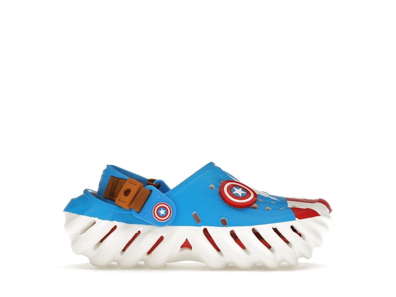 crocs echo clog marvel captain america steve rogers kids – Crocs Sandals Collection for Comfort and Style