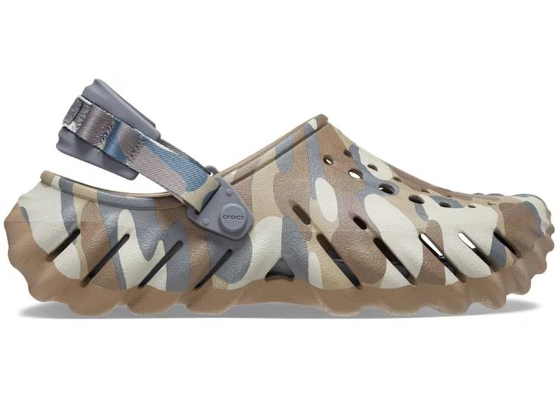 crocs echo redux clog camo charcoal green – Crocs Sandals Collection for Comfort and Style