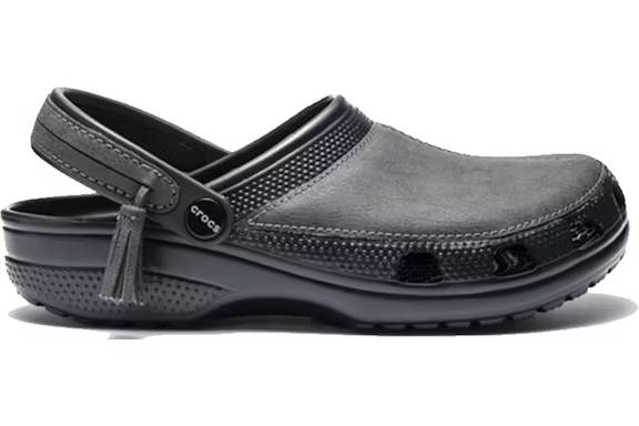 crocs leather clog journal standard charcoal – Crocs Sandals Collection for Comfort and Style